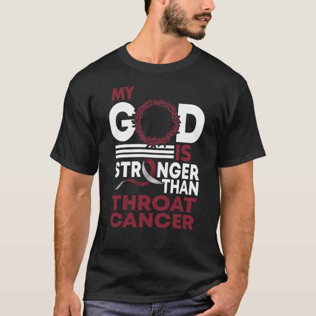 Camiseta Faith Mi Dios Es Más Fuerte Que El Cáncer De Garga (Anverso)