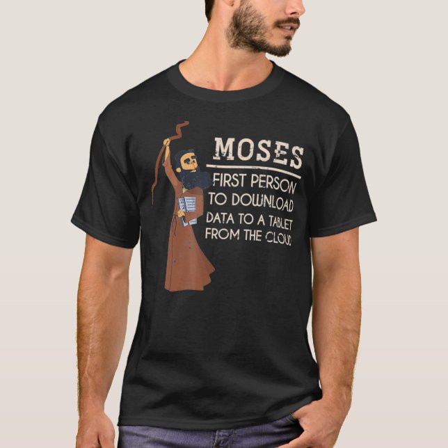 Camiseta Faith Moses Bible Verse Gracioso regalo cristiano  (Anverso)