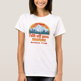Camiseta Faith Move Mountains Diseño cristiano