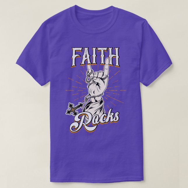 Camiseta Faith Rocks (Diseño del anverso)