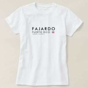 Camiseta Fajardo Puerto Rico Coordinates Tee