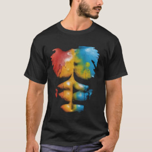 Camiseta Fake abs pecho 6pack bodybuilder gimnasio arinbow 
