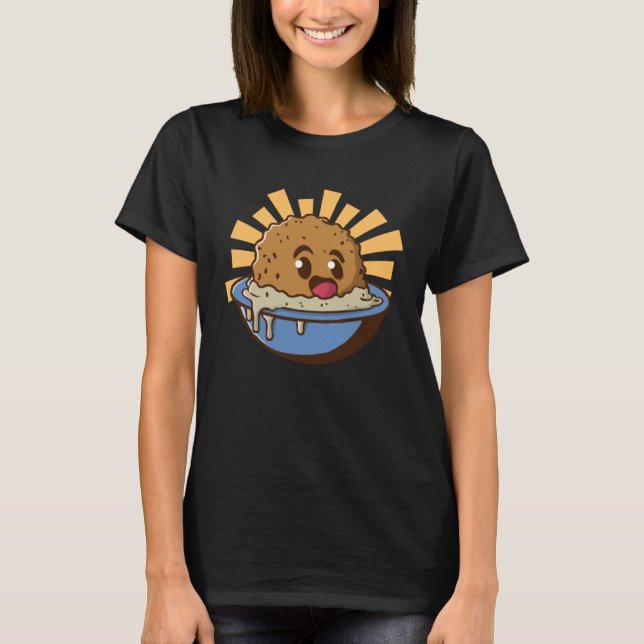 Camiseta Falafel Squad Alimentos Levantinos Hummus Comida Á (Anverso)