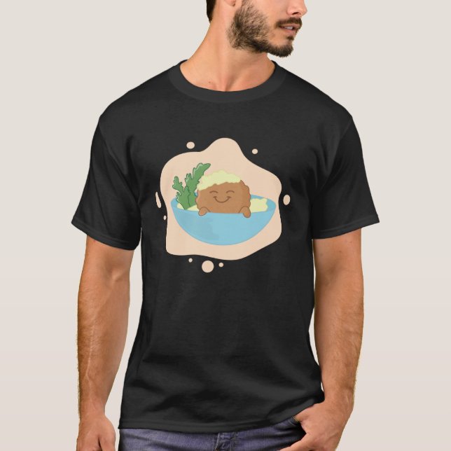 Camiseta Falafel Swimming in Hummus Bowl Levantine Food (Anverso)