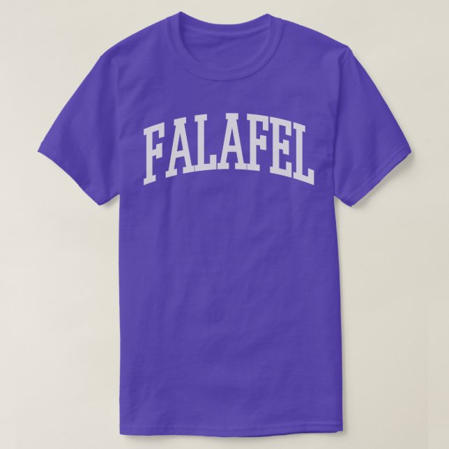 Camiseta Falafel Text College University Tipo Falafel Cita (Diseño del anverso)