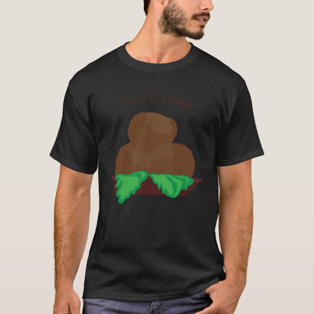 Camiseta Falafelicious  Saying Hummus Levantine Falafel (Anverso)