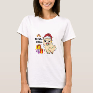 Camiseta Falala Llama navidades