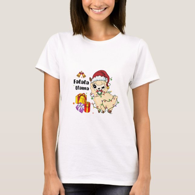 Camiseta Falala Llama navidades (Anverso)