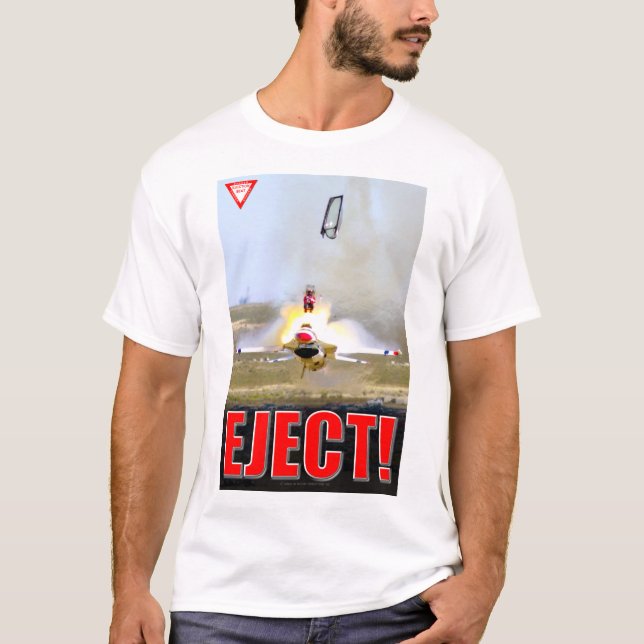 CAMISETA FALCON DE COMBATE F-16C - ¡EJECUTAR! (Anverso)