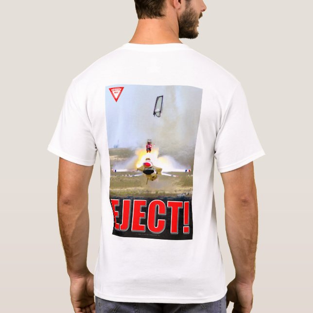 CAMISETA FALCON DE COMBATE F-16C - ¡EJECUTAR! (Reverso)