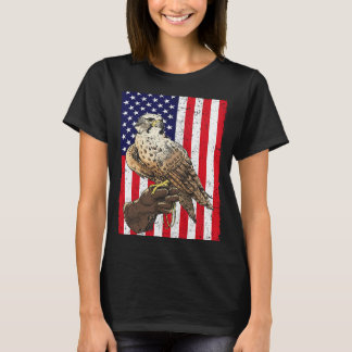 Camiseta Falcón del Halcón de la Bandera de Estados Unidos 