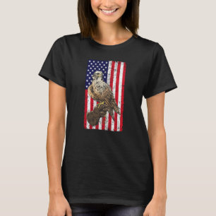 Camiseta Falcón del Halcón de la Bandera de Estados Unidos 