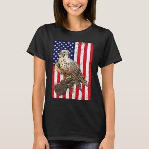 Camiseta Falcón del Halcón de la Bandera de Estados Unidos 