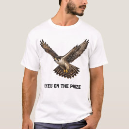 Camiseta Falcon in Flight Realistic T-Shirt Design (white)