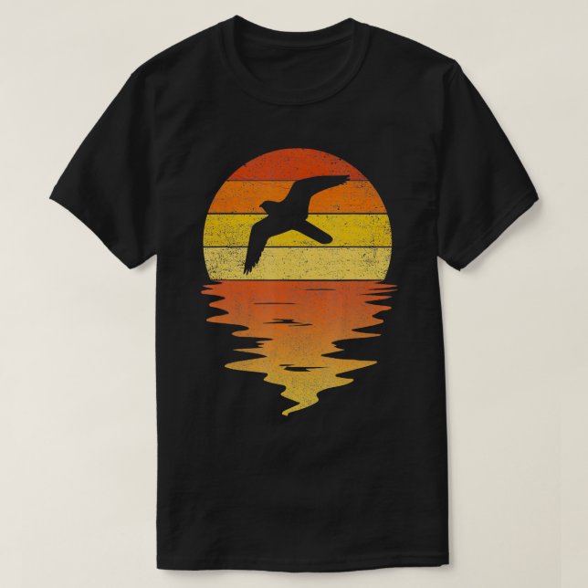 Camiseta Falcon retro peregrino atardecer 70 Peregrin vinta (Diseño del anverso)