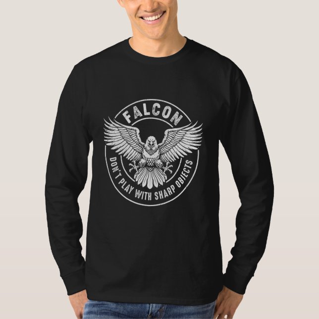 Camiseta Falcon Sharp Objects Falconry Ornitólogo Águila (Anverso)