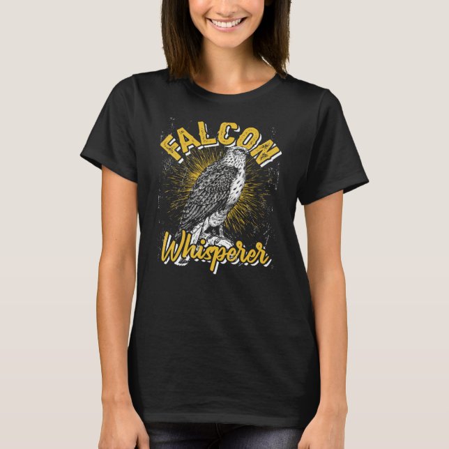 Camiseta Falcon Whisperer Falconry Trainer (Anverso)