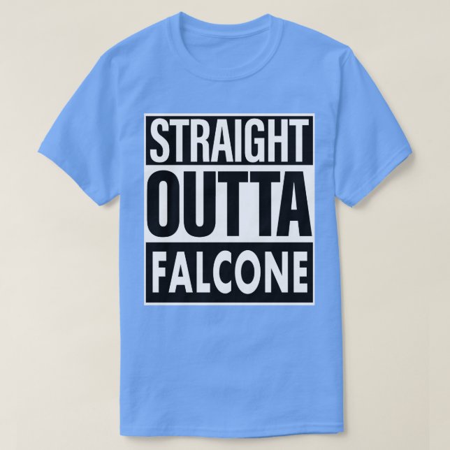 Camiseta Falcone Name Straight Outta Falcone (Diseño del anverso)