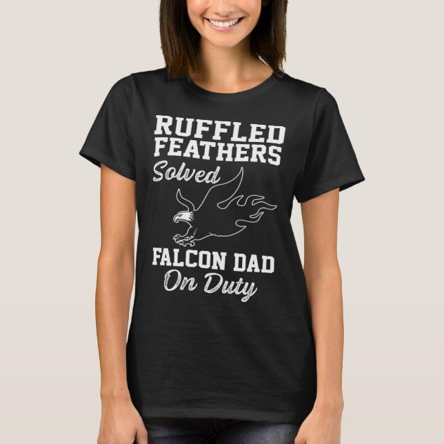 Camiseta Falconer Dad Falconry Ruffled Feathers (Anverso)