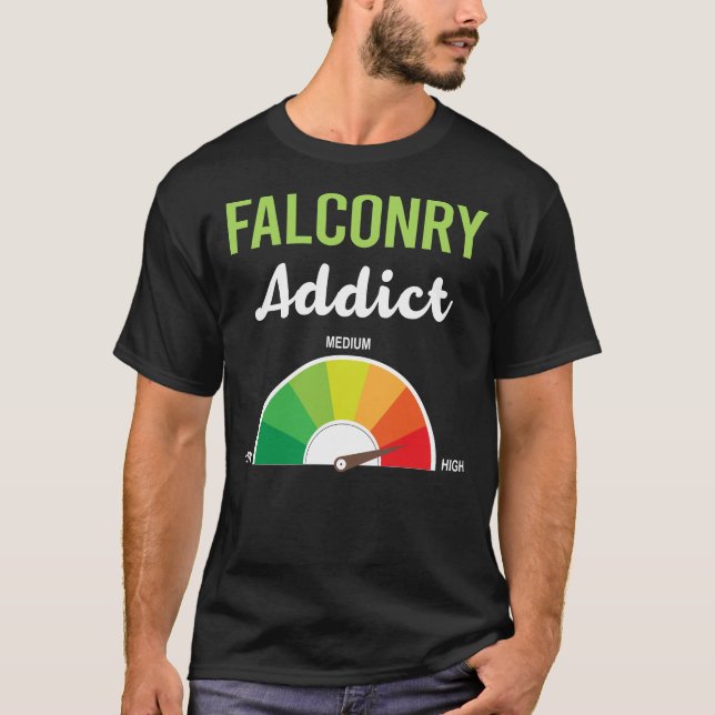 Camiseta Falconer de Falconry de Adicción (Anverso)