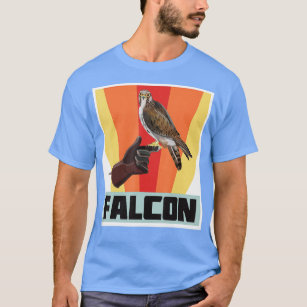 Camiseta Falconería retro vintage con halcón y águila
