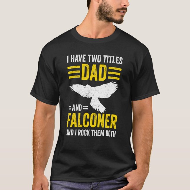 Camiseta Falconry Dad and Falconer (Anverso)