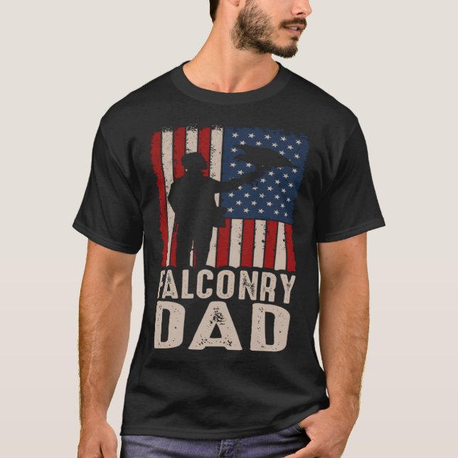 Camiseta Falconry Dad Falconer Hawker Falcon  Hawking Exper (Anverso)