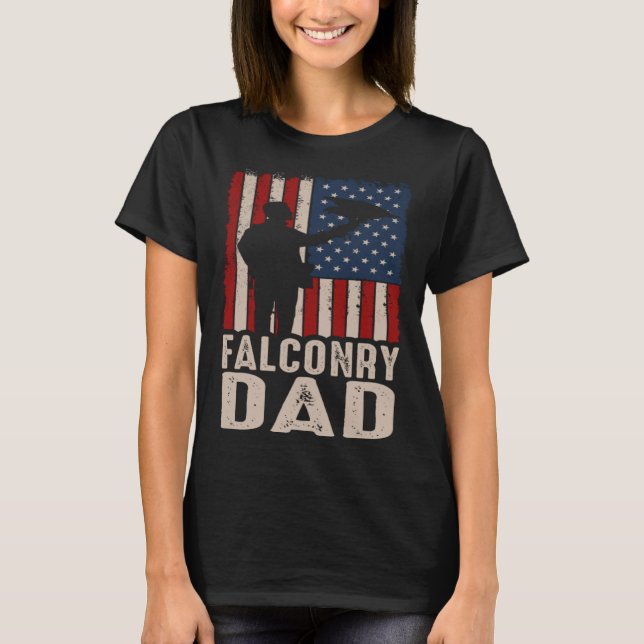 Camiseta Falconry Dad Falconer Hawker Falcon  Hawking Exper (Anverso)