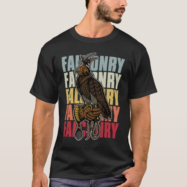Camiseta Falconry falconer ornithology birds hunting birdwa (Anverso)