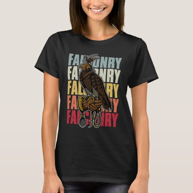 Camiseta Falconry falconer ornithology birds hunting birdwa (Anverso)