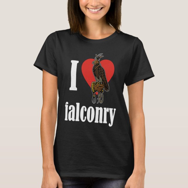 Camiseta Falconry falconer ornithology birds hunting birdwa (Anverso)