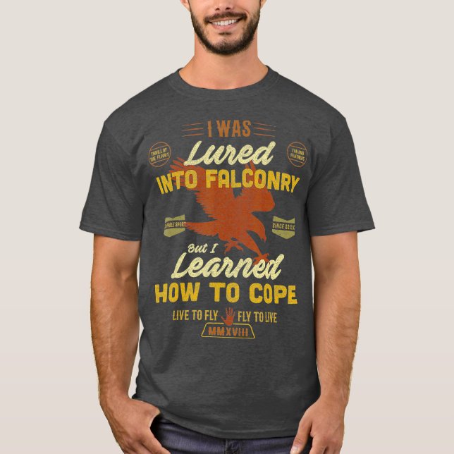 Camiseta Falconry Funny Falconry Suministros Falconer (Anverso)