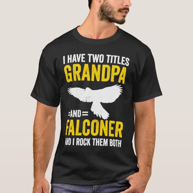 Camiseta Falconry Grandpa and Falconer (Anverso)