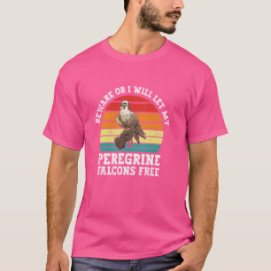 Camiseta Falconry Lover Birder Bird Mirando Peregrine Falc