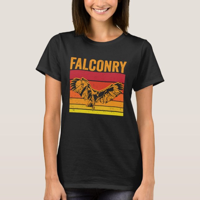 Camiseta Falconry Retro Sunset Falcon (Anverso)
