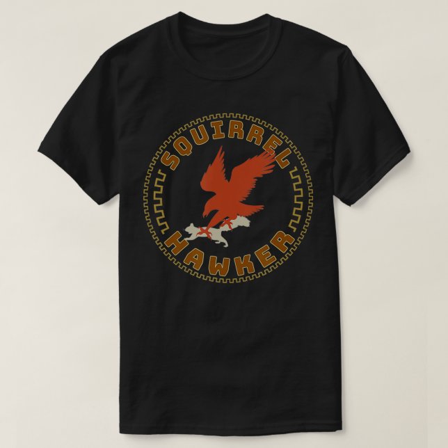 Camiseta Falconry Squirrel Hawking , Falconry s (Diseño del anverso)