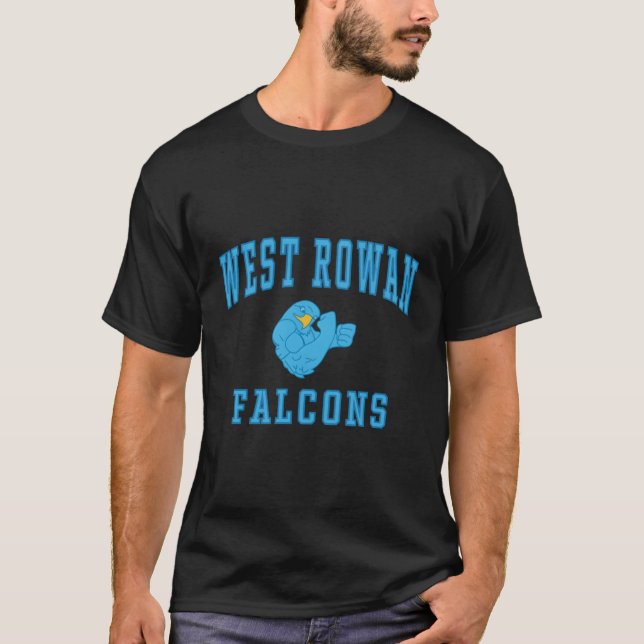 Camiseta Falcons C1 de la escuela secundaria de Rowan occid (Anverso)