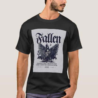Camiseta Falen Skeleton Angel Gothic T-Shirt