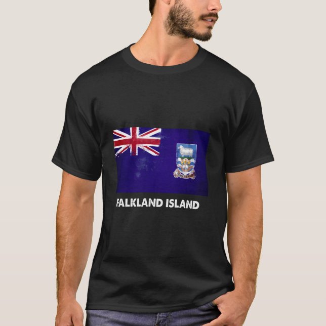 Camiseta Falkland Islander Falkland Island Flag (Anverso)