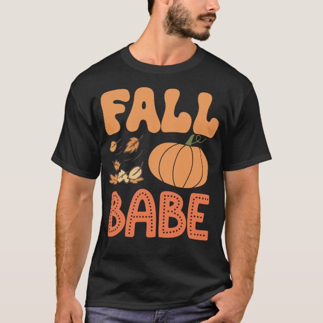 Camiseta Fall Babe Feliz Festividad de Halloween (Anverso)