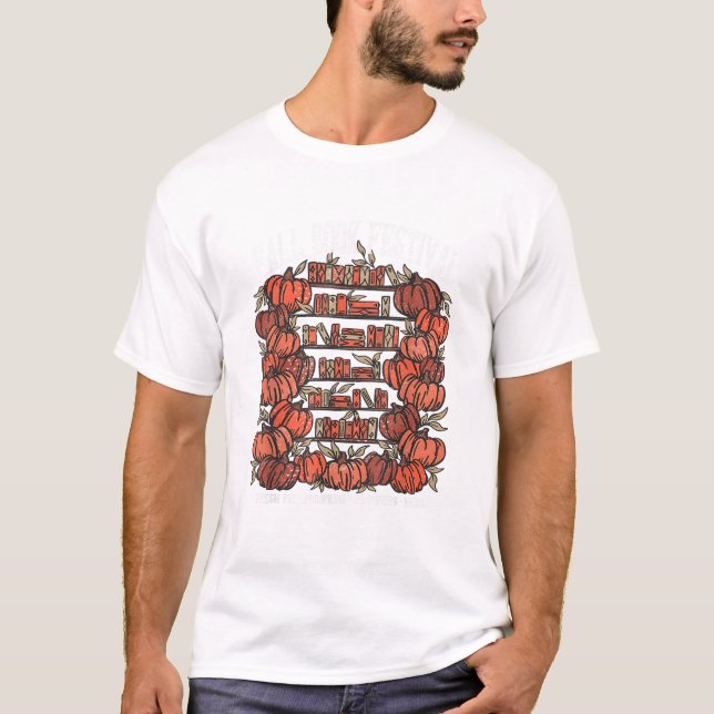Camiseta Fall Book Festival Funny Halloween (Anverso)
