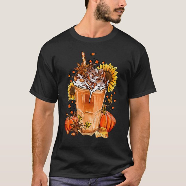 Camiseta Fall Coffee  Pumpkin Spice Autumn Season Thanksgiv (Anverso)