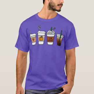 Camiseta Fall Coffee Pumpkin Spice Latte Drinks Autumn Than