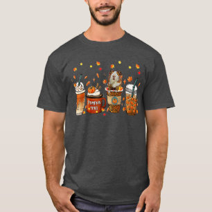 Camiseta Fall Coffee Pumpkin Spice Latte Iced Autumn Guinea