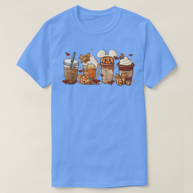 Camiseta Fall Coffee Pumpkin Spice Latte Iced Warm Cozy Aut (Diseño del anverso)