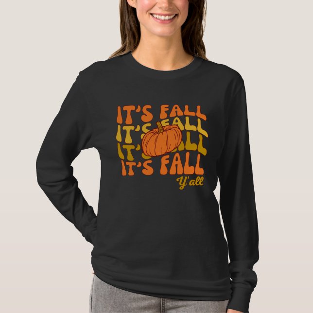 Camiseta Fall, feliz día de gracias a las mujeres (Anverso)