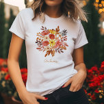 Camiseta Fall Floral Bouquet<br><div class="desc">Deja que los colores de caída florezcan en tu armario. Ya sea que esté paseando por un parche de calabaza o disfrutando de un crujiente día de otoño, nuestra camiseta con Bouquet Floral Fall le añade un toque de elegancia a su estilo de temporada. No se pierda esta declaración de...</div>