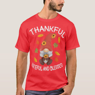 Camiseta Fall Gnome Autumn Thanksgiving Thankful Grateful B