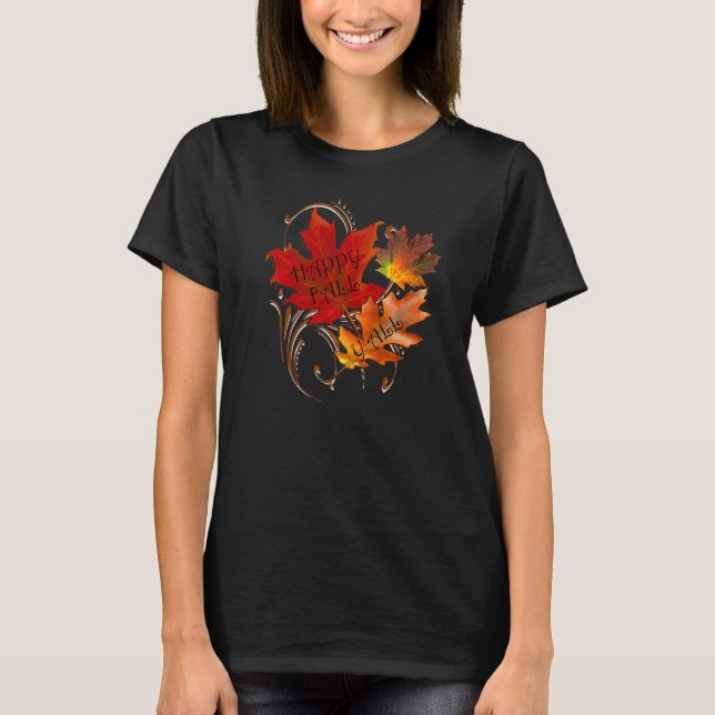 Camiseta Fall  Happy Fall Y'all Cute Autumn Thanksgiving (Anverso)