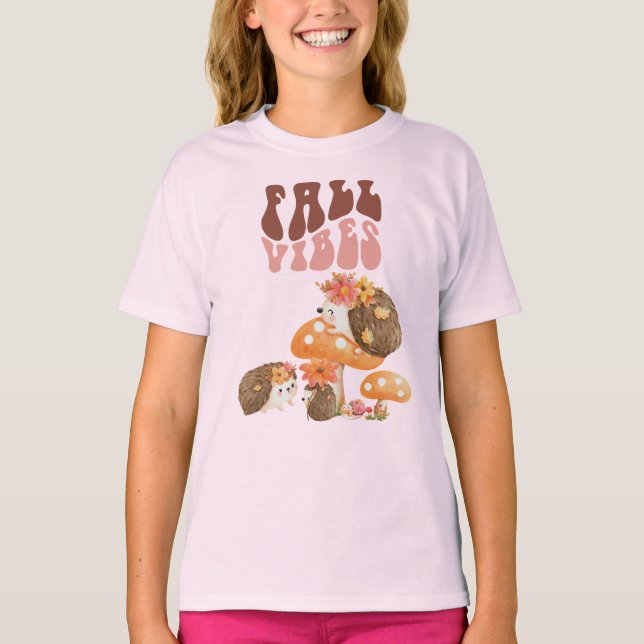 Camiseta Fall Hedgehogs (Anverso)